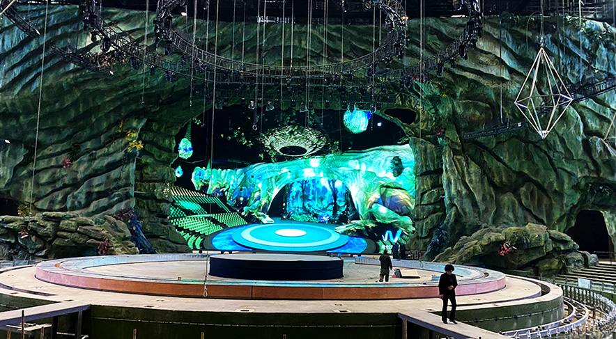 浙江马戏剧团 500㎡舞台 LED 屏NLC电子文旅演艺超大屏解决规划