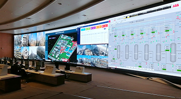 山西长治潞宝集团数据中心弧形 LED 屏节造系统项目